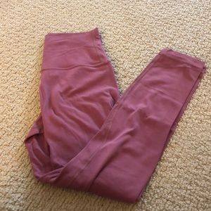 Lululemon 25’ align pants, size 4. Blush color